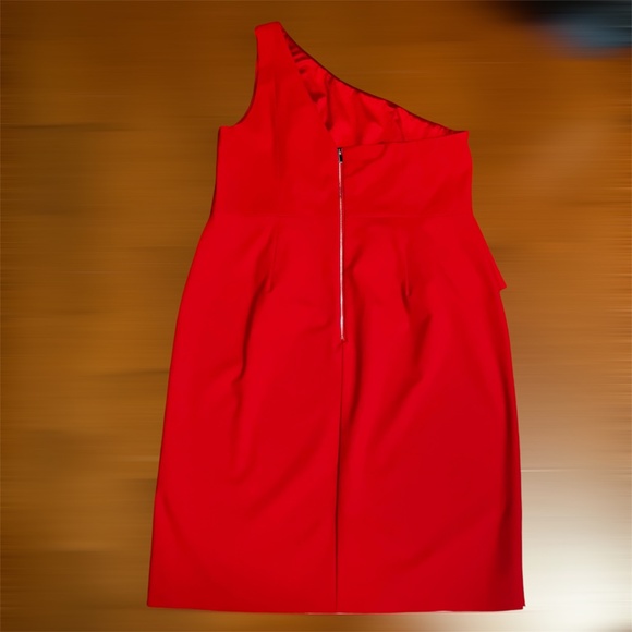 Jason Wu X ELOQUII Asymmetrical Red One Shoulder Dress - Picture 5 of 10